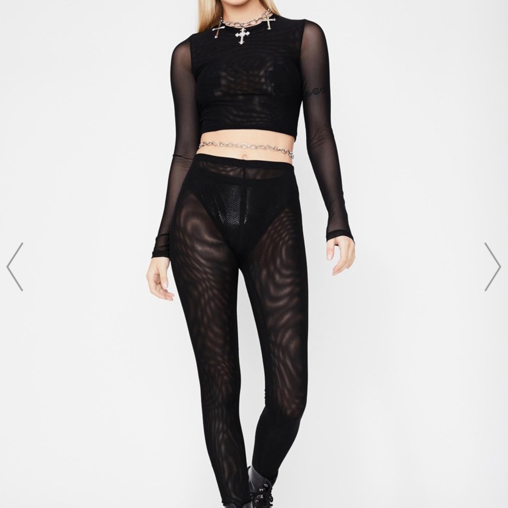 Dolls Kill mesh suit